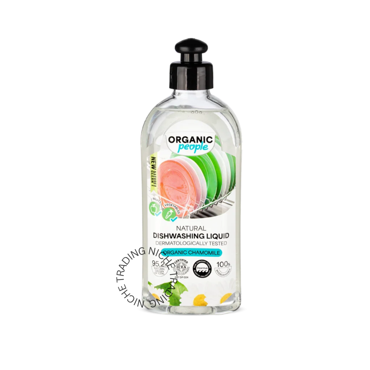 ORGANIC PEOPLE Organic People. Natural Dishwashing Liquid Organic Chamomile, 350 ml 600 - Organic People | Niche Trading Qatar