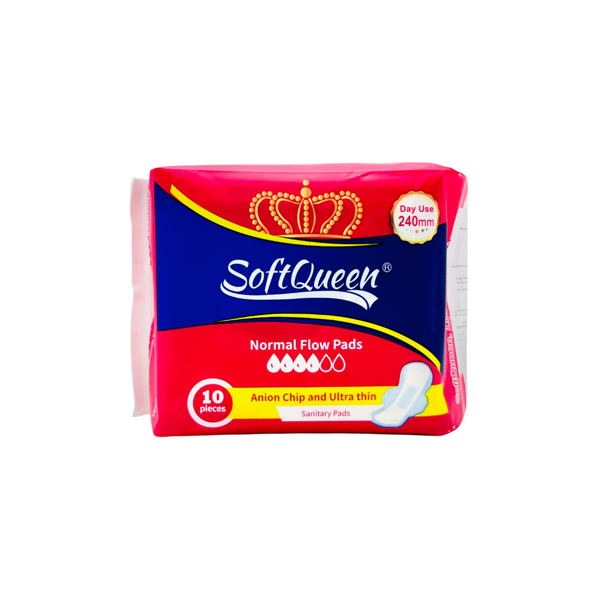 SOFTQUEEN-SANITARY PAD-M NORMAL FLOW PADS 10 PCS - softqueen | Niche Trading Qatar