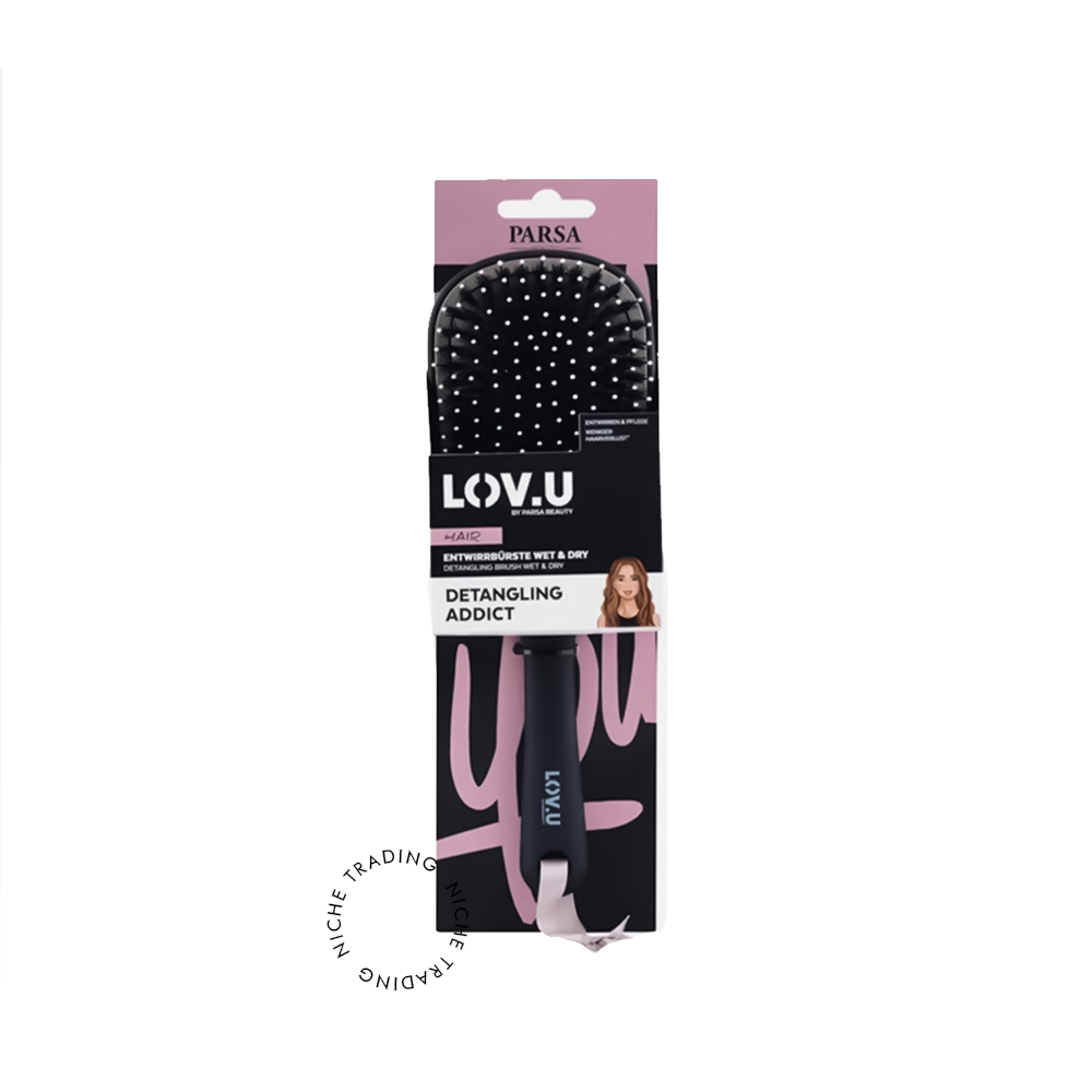 Parsa Hair Brush Paddle Black 1pc