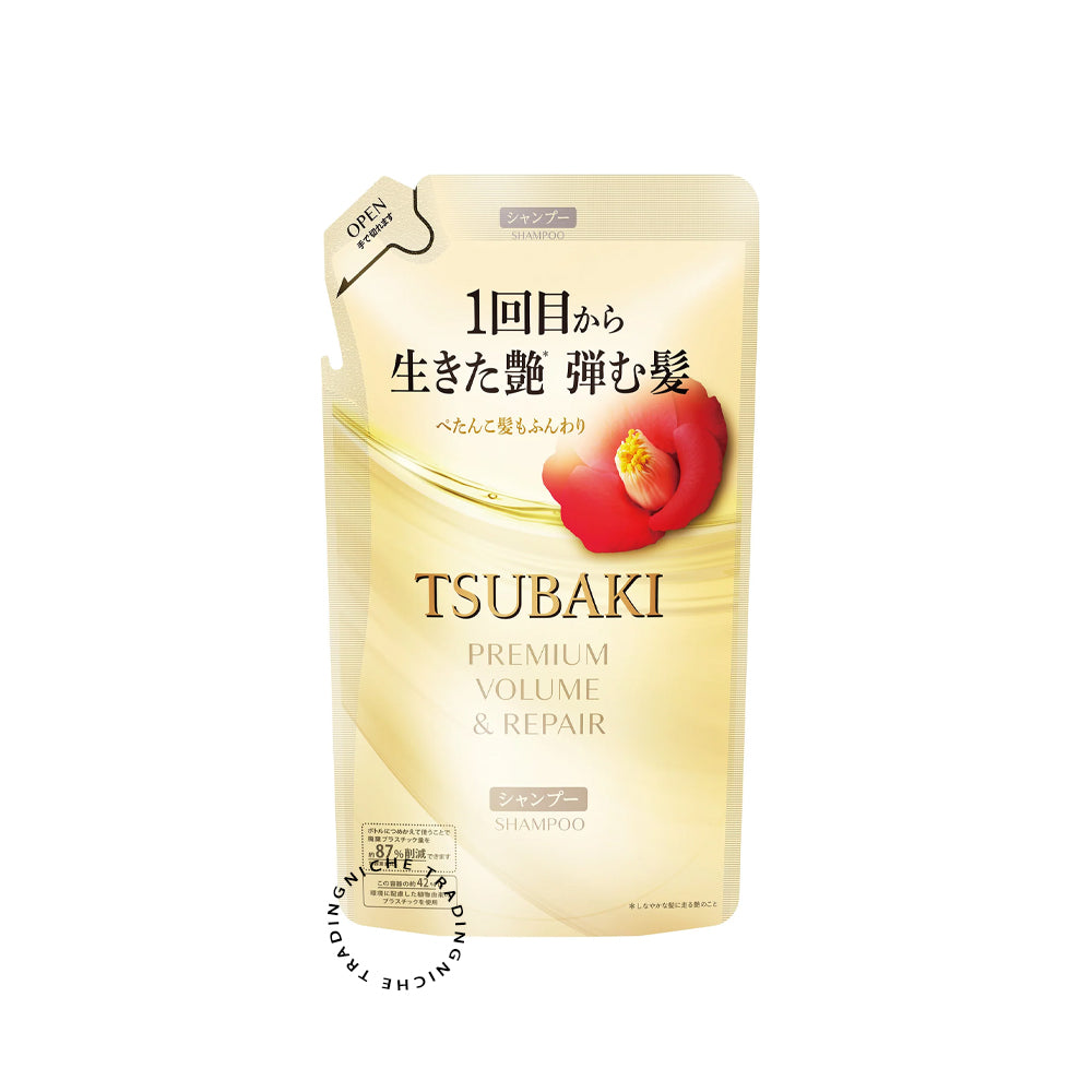 تسوباكي شامبو - Tsubaki Premium Volume & Repair Shampoo (Refills 300ml) | قطر