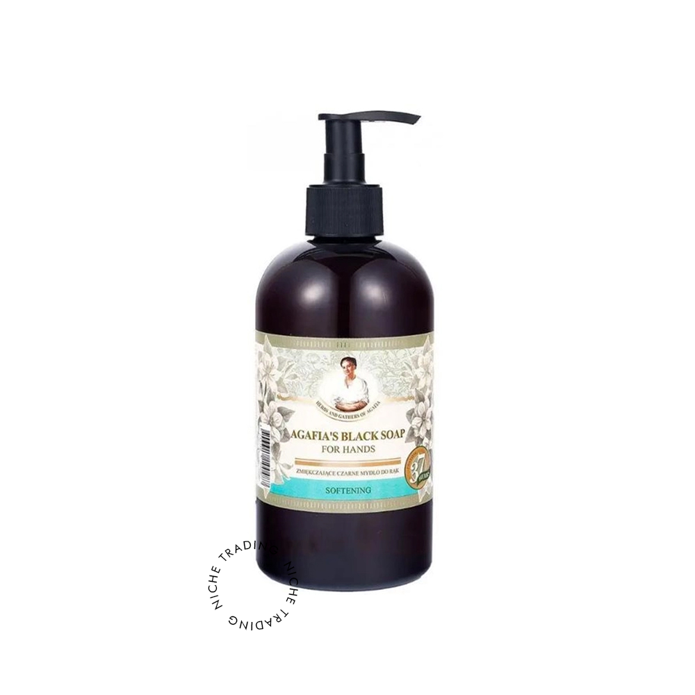 Softening Agafias Black Soap for Hands, 500ml