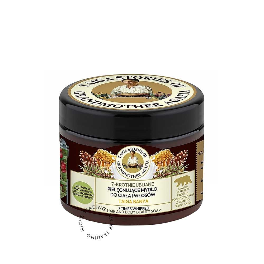 Taiga Stories. Hair and Body Beauty Soap 7 Times Whipped, 300ml