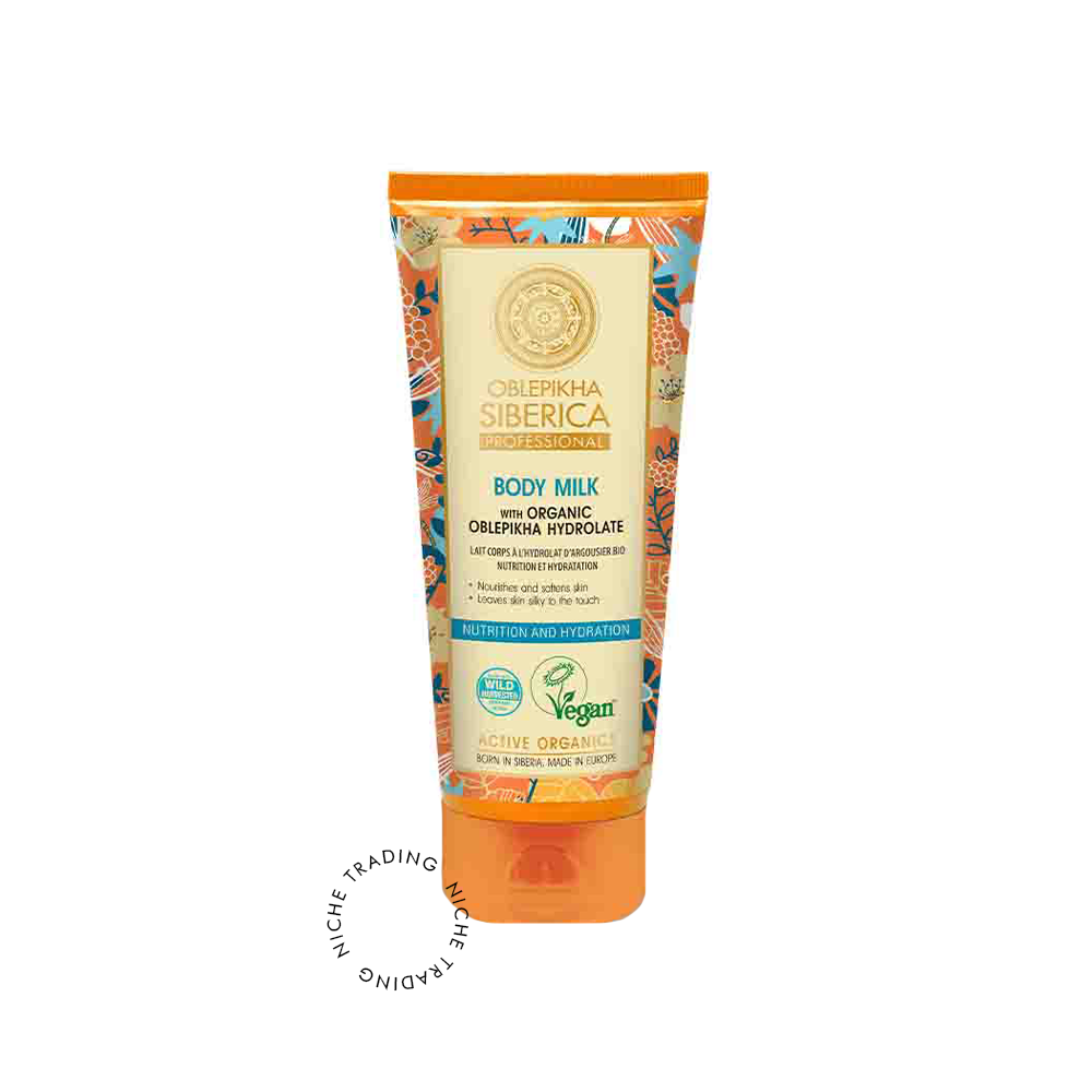 Body Milk with Organic Oblepikha Hydrolate, 200ml