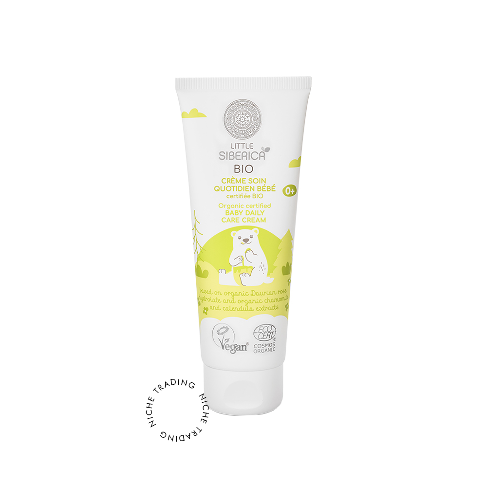 Little Siberica. Organic certified Baby daily care cream, 75ml