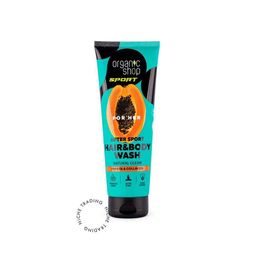 Hair & Body Wash for Women After Sport – Organic Shop SPORT, 200ml