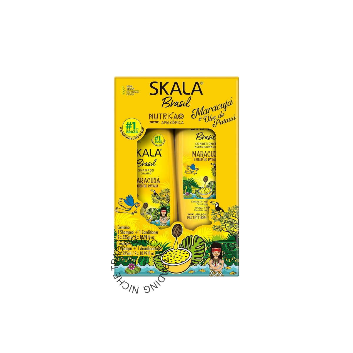 سكالا - شامبو + بلسم بماراكوجا وزيت الباتاو 325 مل - Skala | Niche Trading Qatar