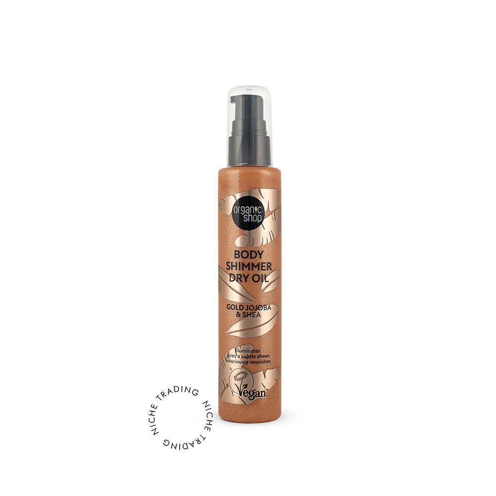 OS Body Shimmer Dry Oil. Gold Jojoba & Shea, 100ml