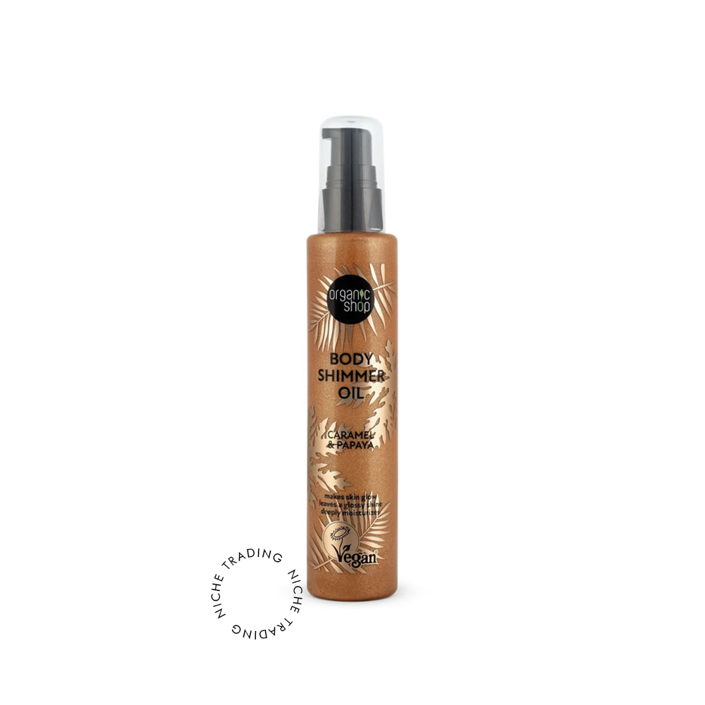 OS Body Shimmer Oil Caramel & Papaya, 100ml