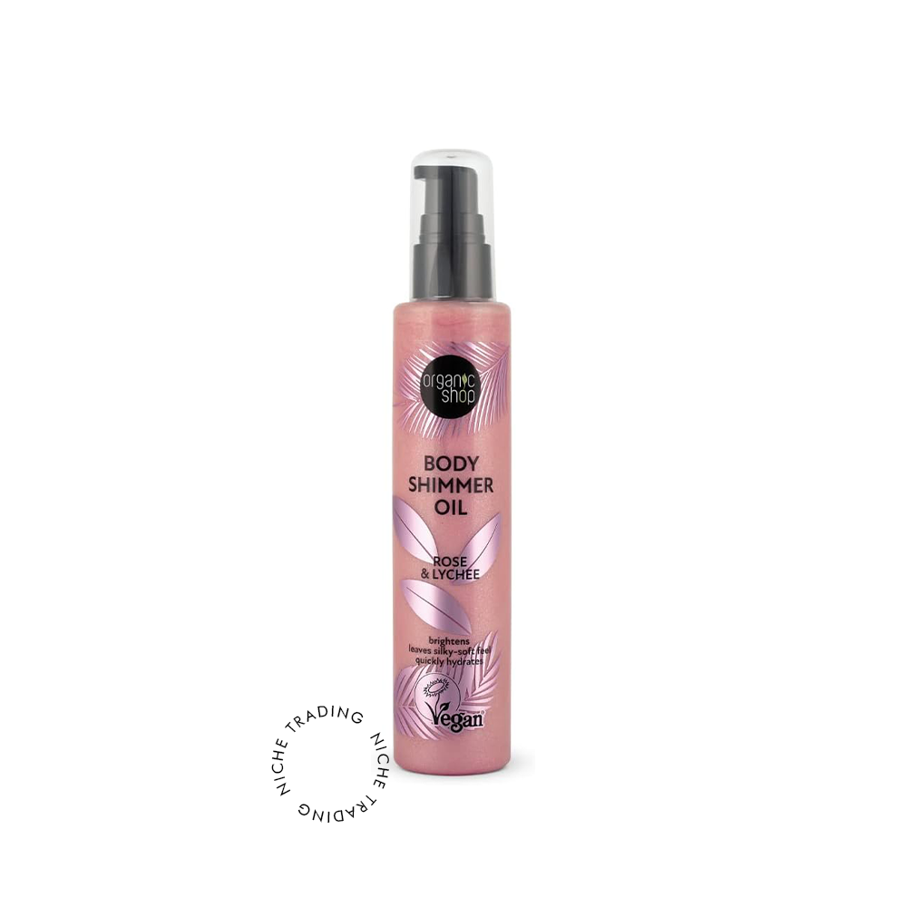 OS Body Shimmer Oil Rose & Lychee, 100ml
