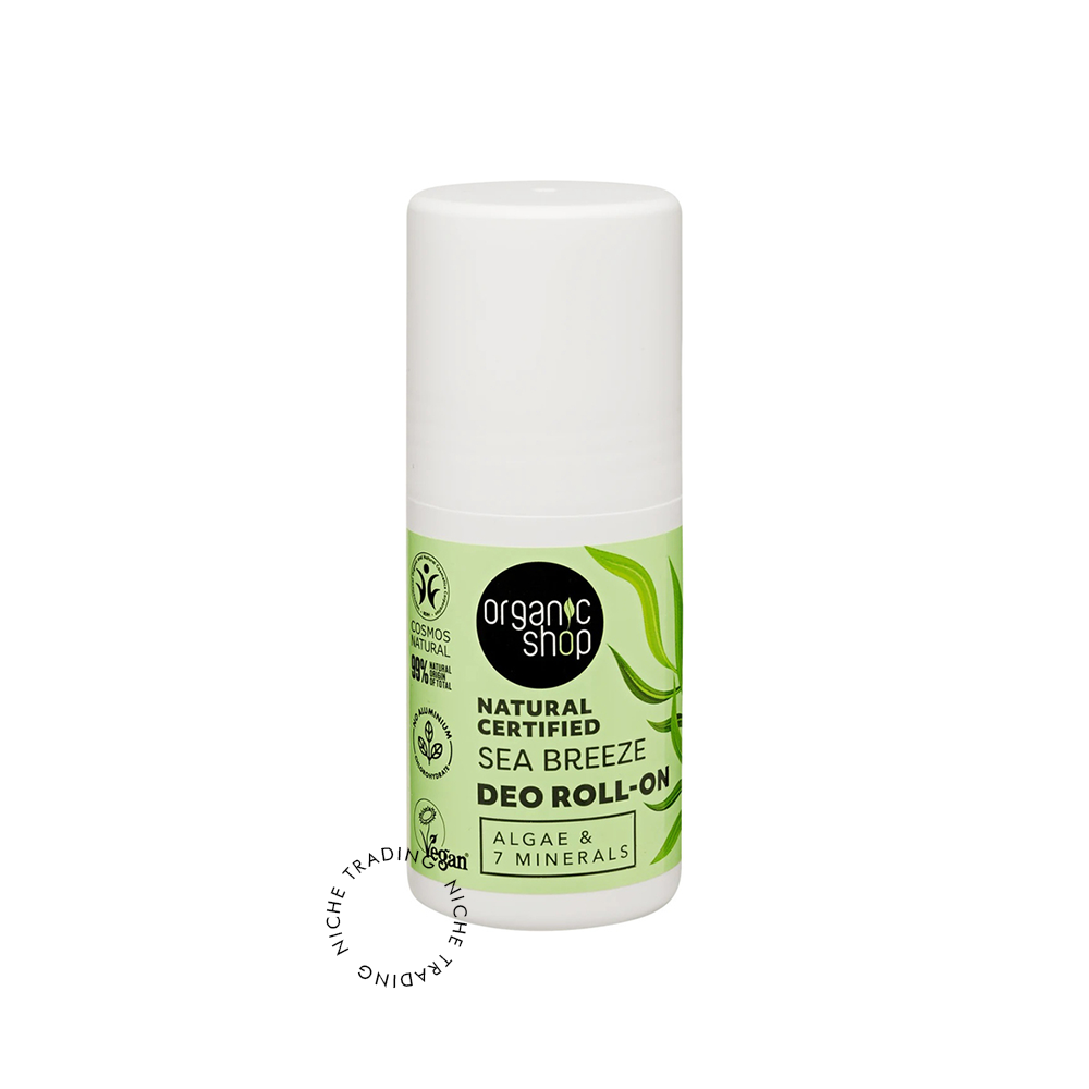 OS Natural Certified Sea Breeze Deo Roll-On. Algae & 7 Minerals, 50ml