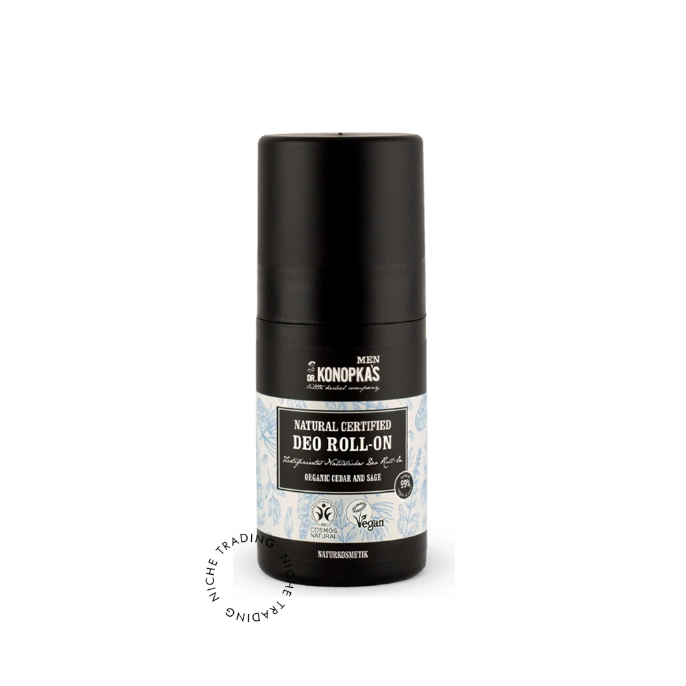 Men Natural Certified Deo Roll-On, 50ml - Dr. Konokpa | Niche Trading Qatar