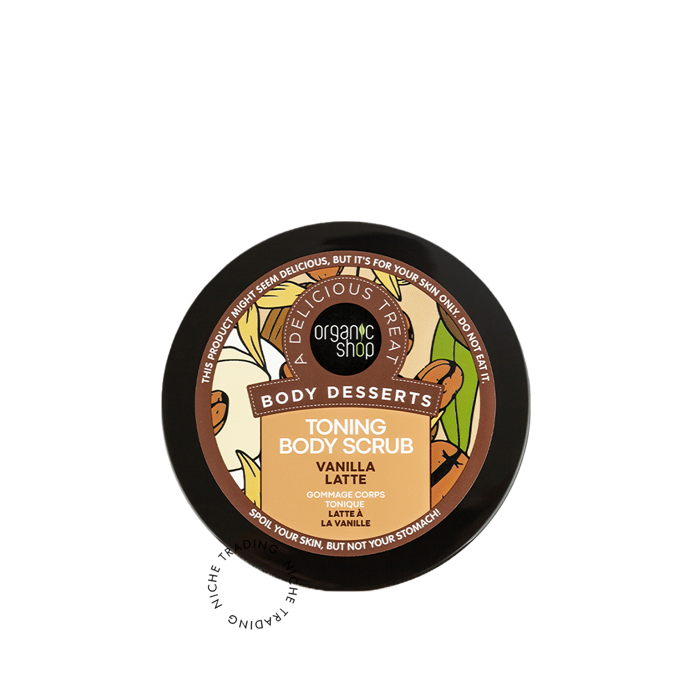Organic Shop Body Desserts Toning Body Scrub Vanilla Latte, 450ml