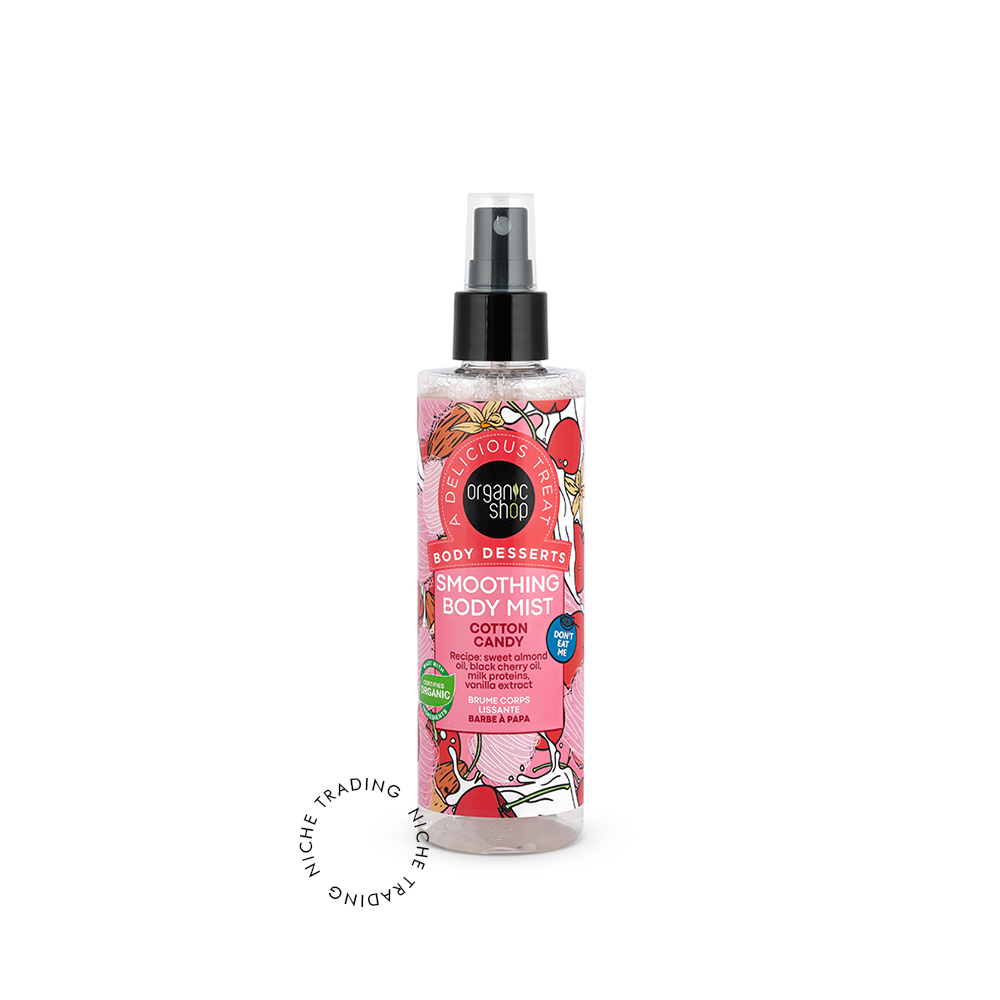 Organic Shop Body Desserts Smoothing Body Mist Cotton Candy, 200ml