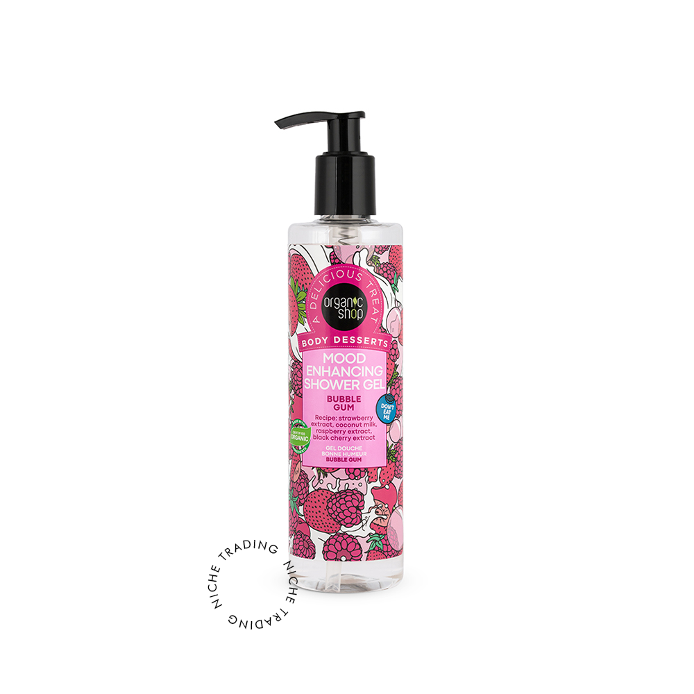 Organic Shop Body Desserts Mood Enhancing Shower Gel Bubble Gum, 280ml