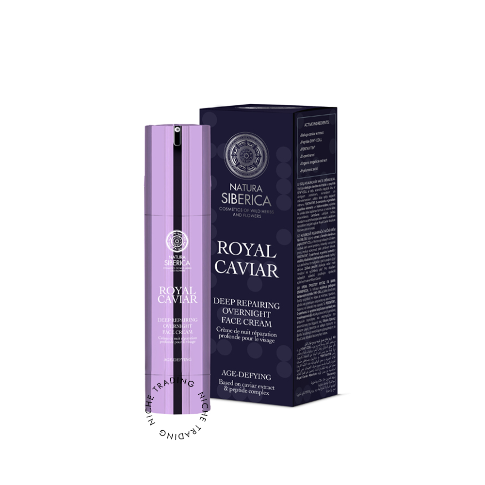 Royal Caviar Deep Repairing Overnight Face Cream, 50ml - Natura Siberica | Niche Trading Qatar