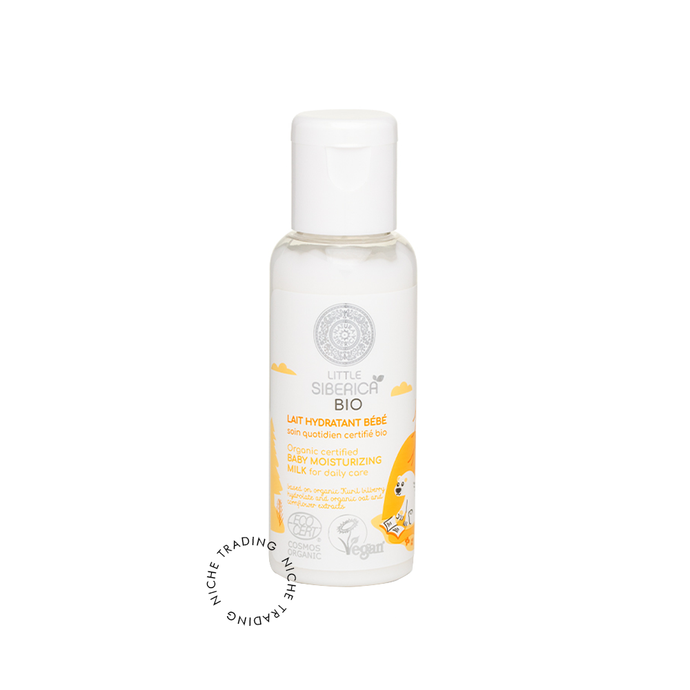 Little Siberica. Organic certified Baby Moisturizing Milk for daily care, 50ml