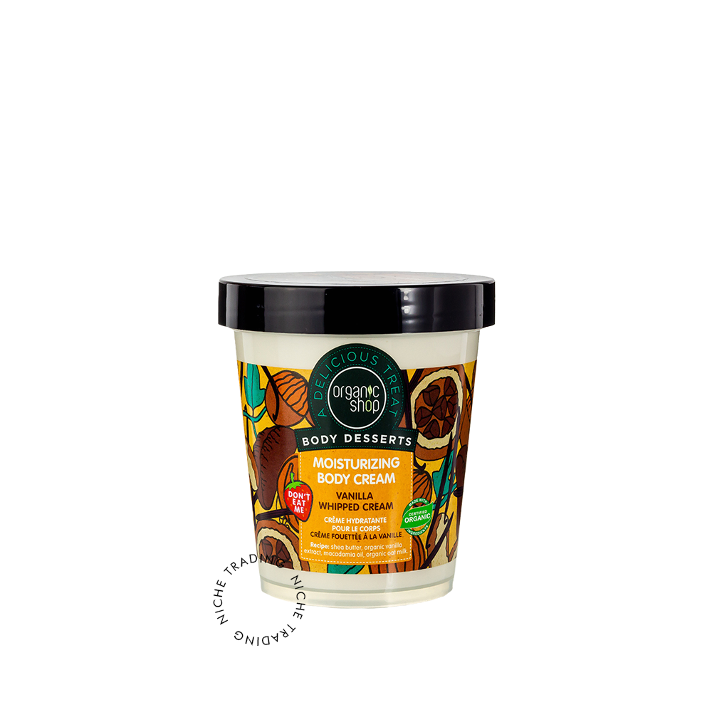 Organic Shop Body Desserts Vanilla Whipped Cream Moisturizing Body Cream, 450ml