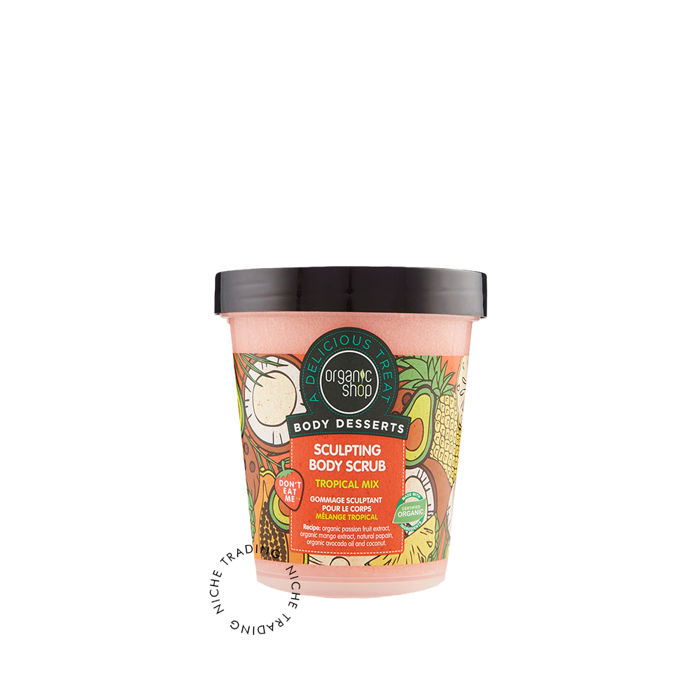 Organic Shop Body Desserts Tropical Mix Sculpting Body Scrub, 450ml
