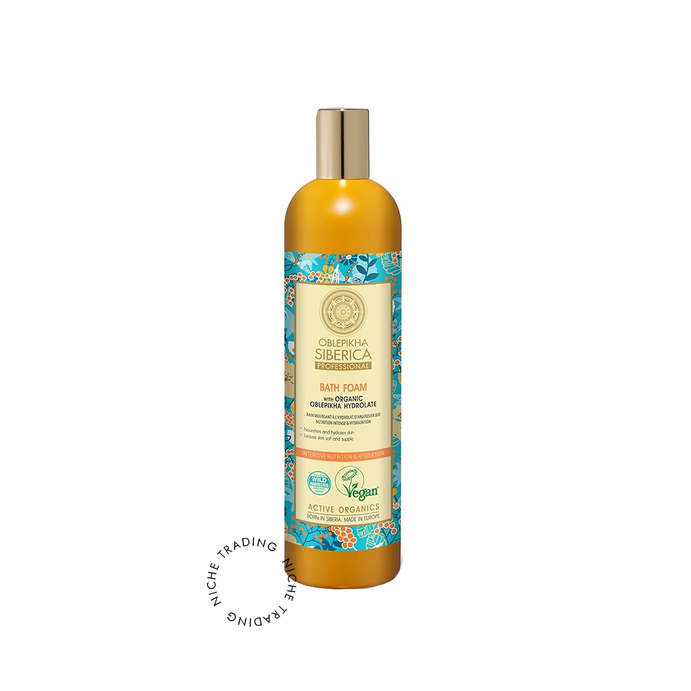 Bath Foam with Organic Oblepikha Hydrolate Intensive Nutrition And Hydration, 550ml