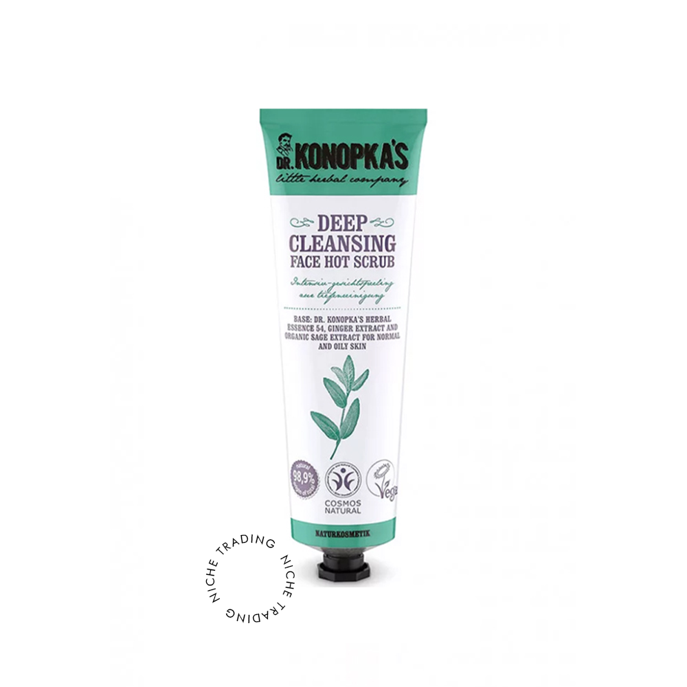 Face Hot Scrub Deep Cleansing, 75ml - Dr. Konokpa | Niche Trading Qatar