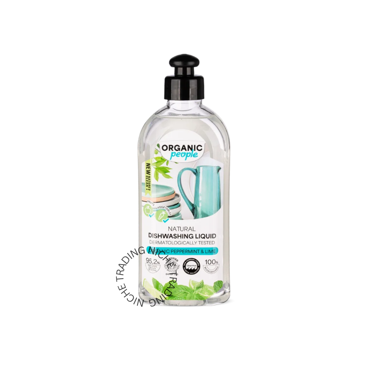ORGANIC PEOPLE Organic People. Natural Dishwashing Liquid Organic Peppermint & Lime, 350 ml 1800 - Organic People | Niche Trading Qatar
