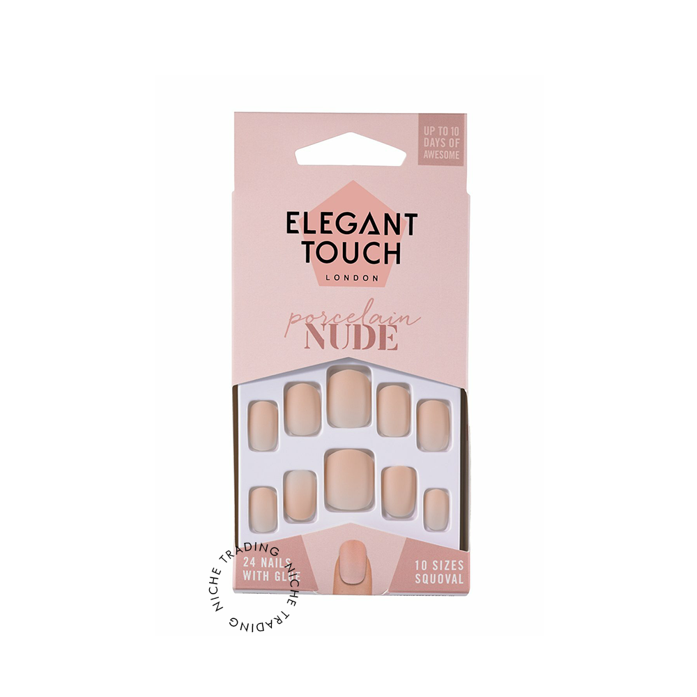 Elegant Touch Nude 12 Size Squoval