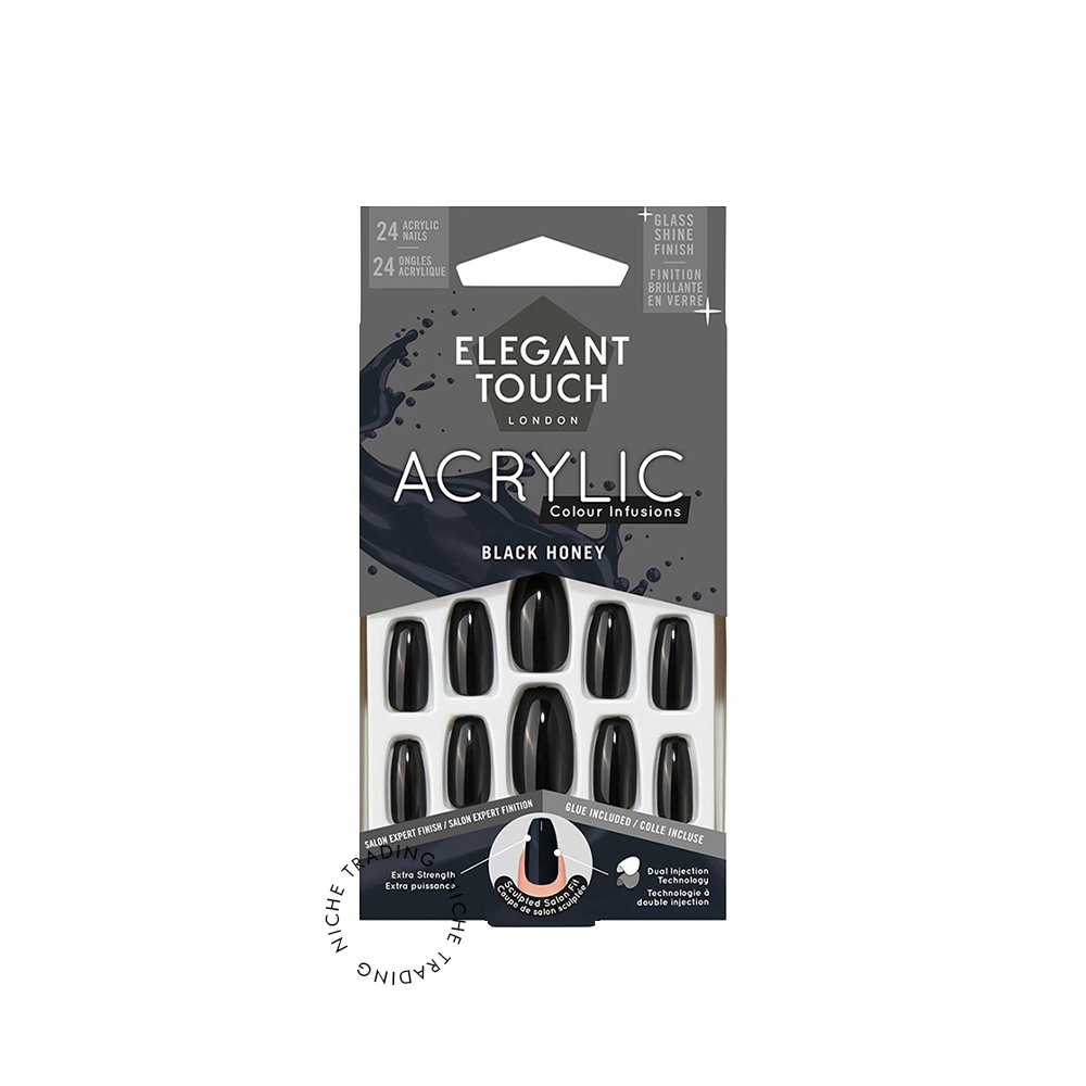Elegant Touch Colour Acrylic Black Honey