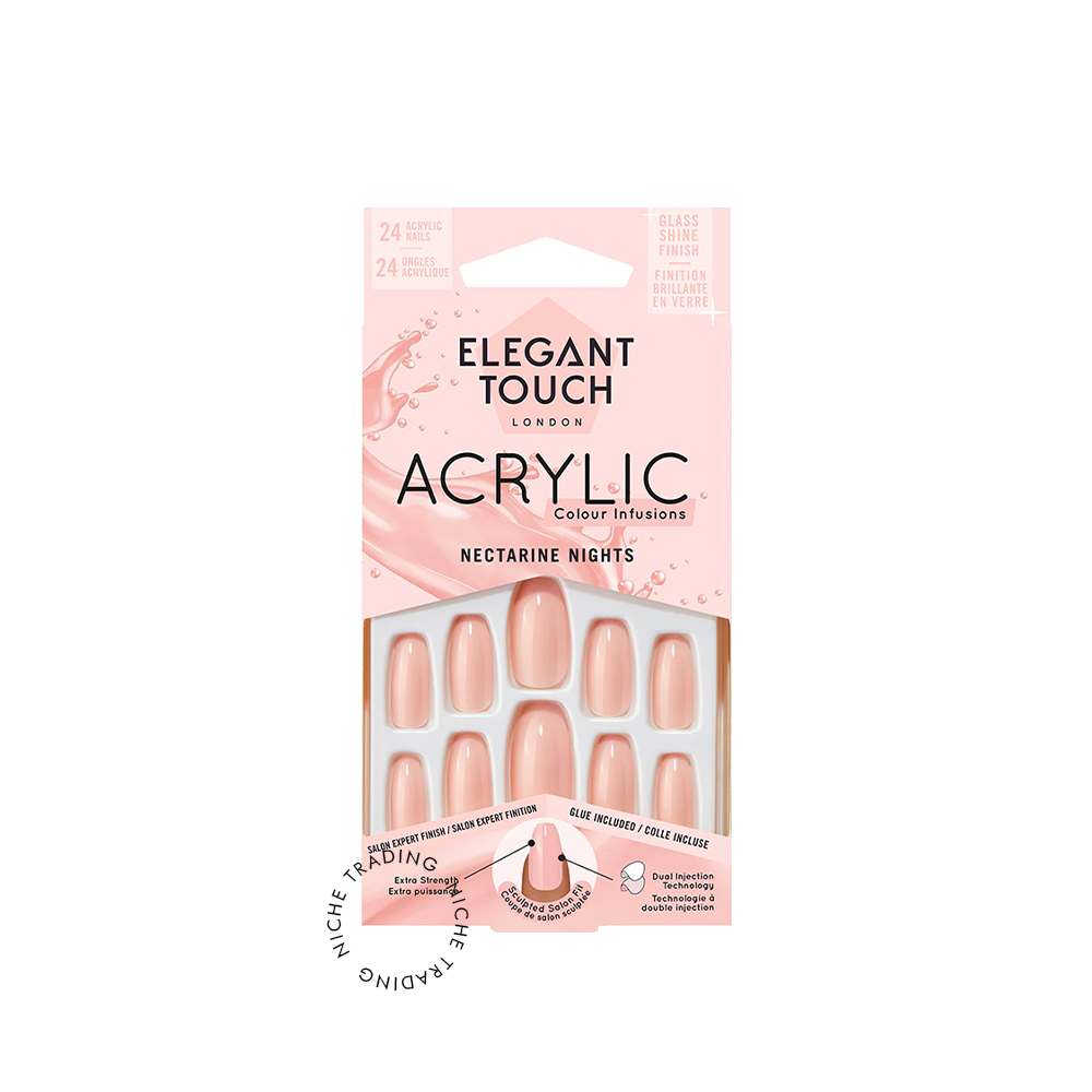 Elegant Touch Colour Acrylic Nectarine Nights