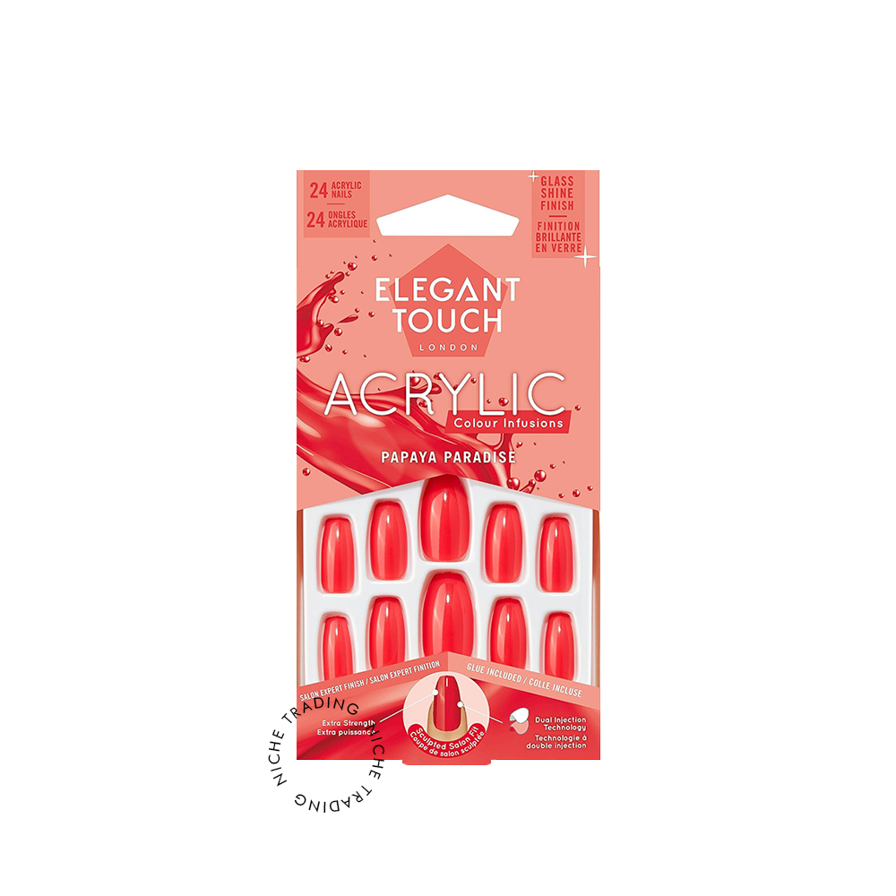 Elegant Touch Colour Acrylic Papaya Paradise