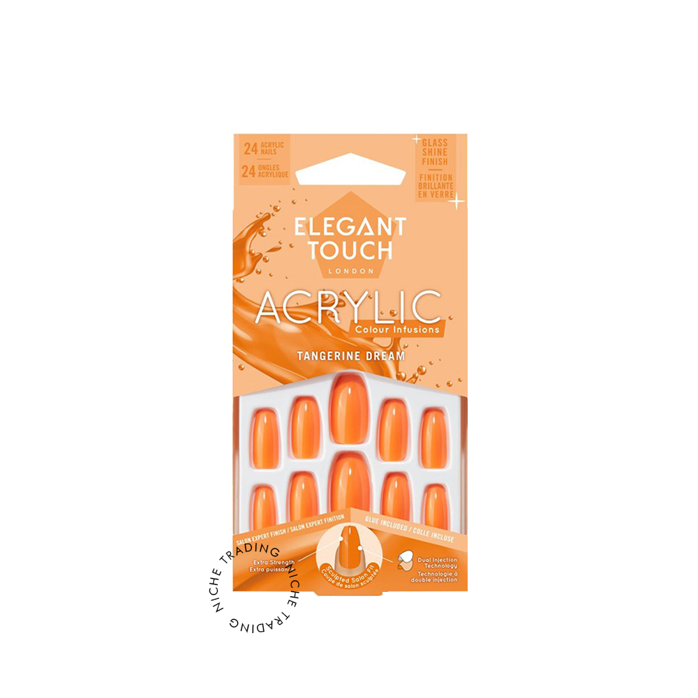 Elegant Touch Colour Acrylic Tangerine Dream