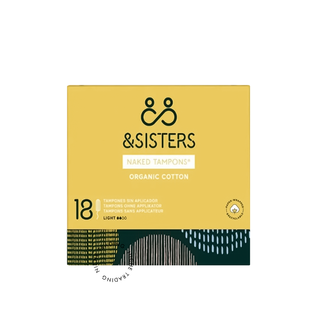 &Sisters Organic Cotton Naked Tampons�� | Light (Regular) (18 p
