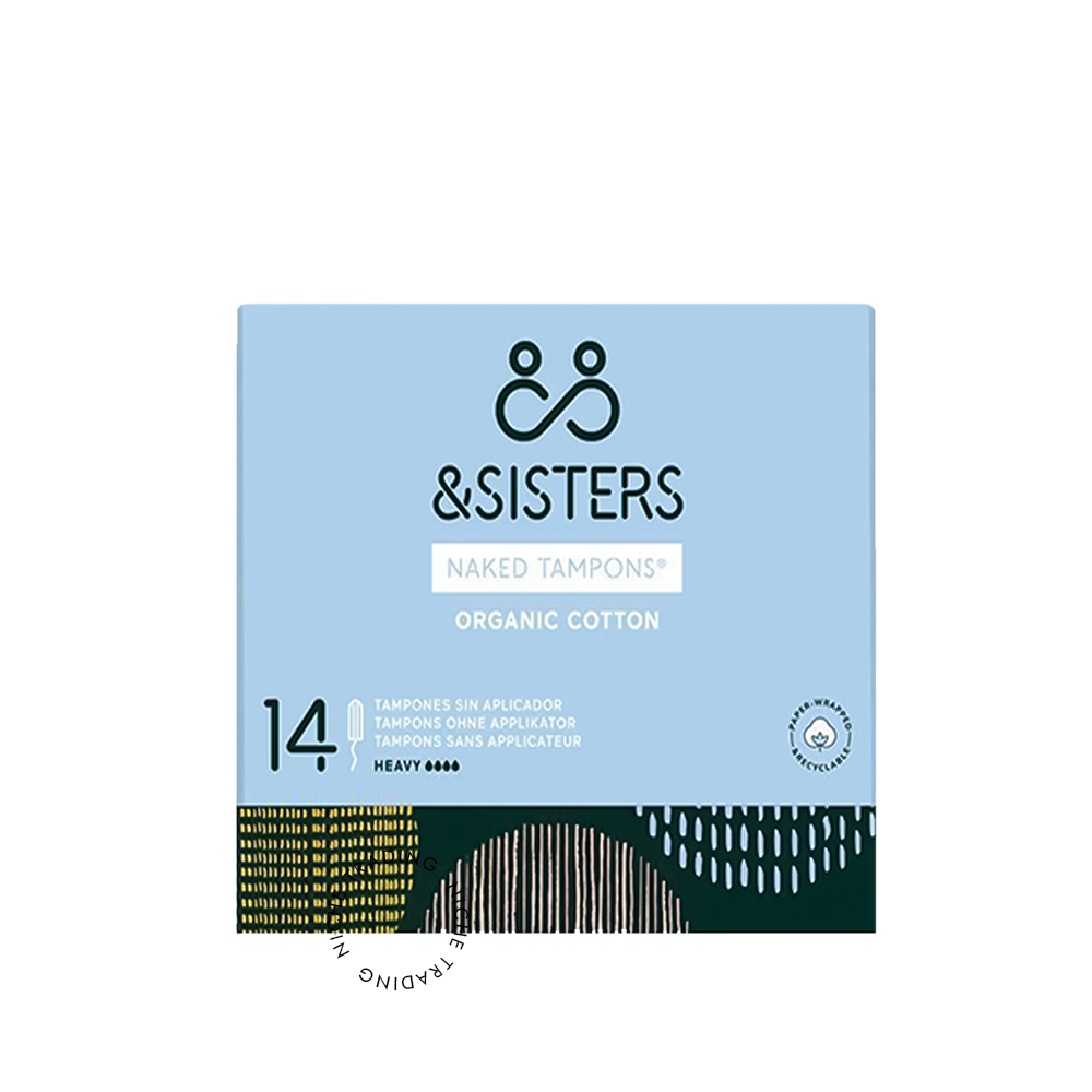& Sisters Organic Cotton Naked Tampons�� | Heavy (14 p