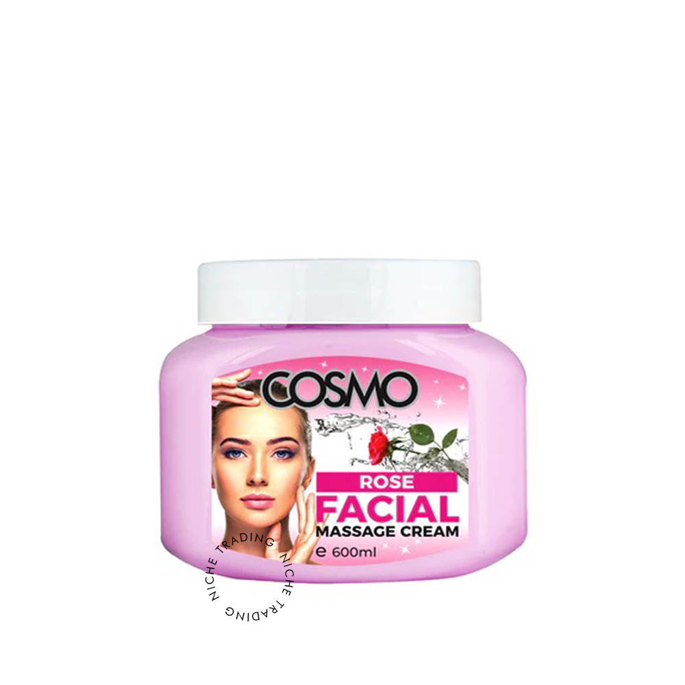 Cosmo Rose Facial Massage Cream 600ml - Cosmo | Niche Trading Qatar