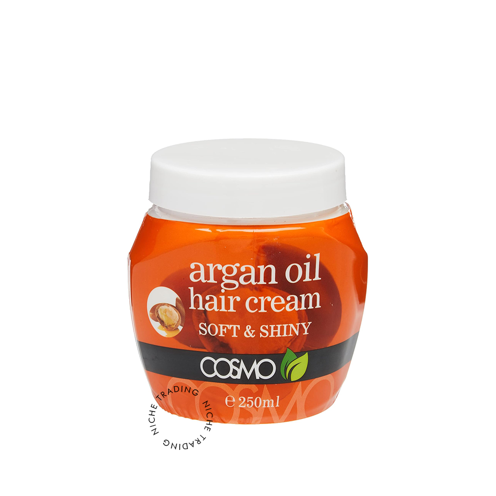 Cosmo Hair Cream Argan Oil Soft & Shiny 250ml - Cosmo | Niche Trading Qatar