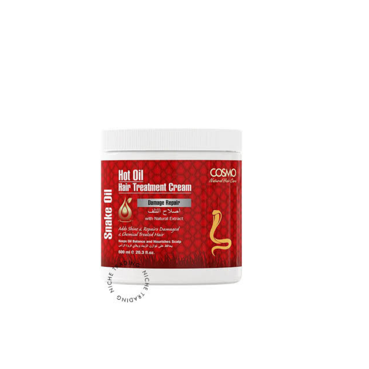 Cosmo Hot Oil Hair Treatment Cream Snake Oil 600ml - Cosmo | Niche Trading Qatar