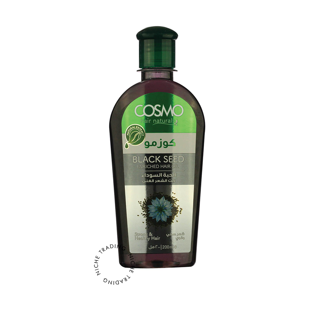 Cosmo Black Seed Enriched Hair Oil 200ml - Cosmo | Niche Trading Qatar
