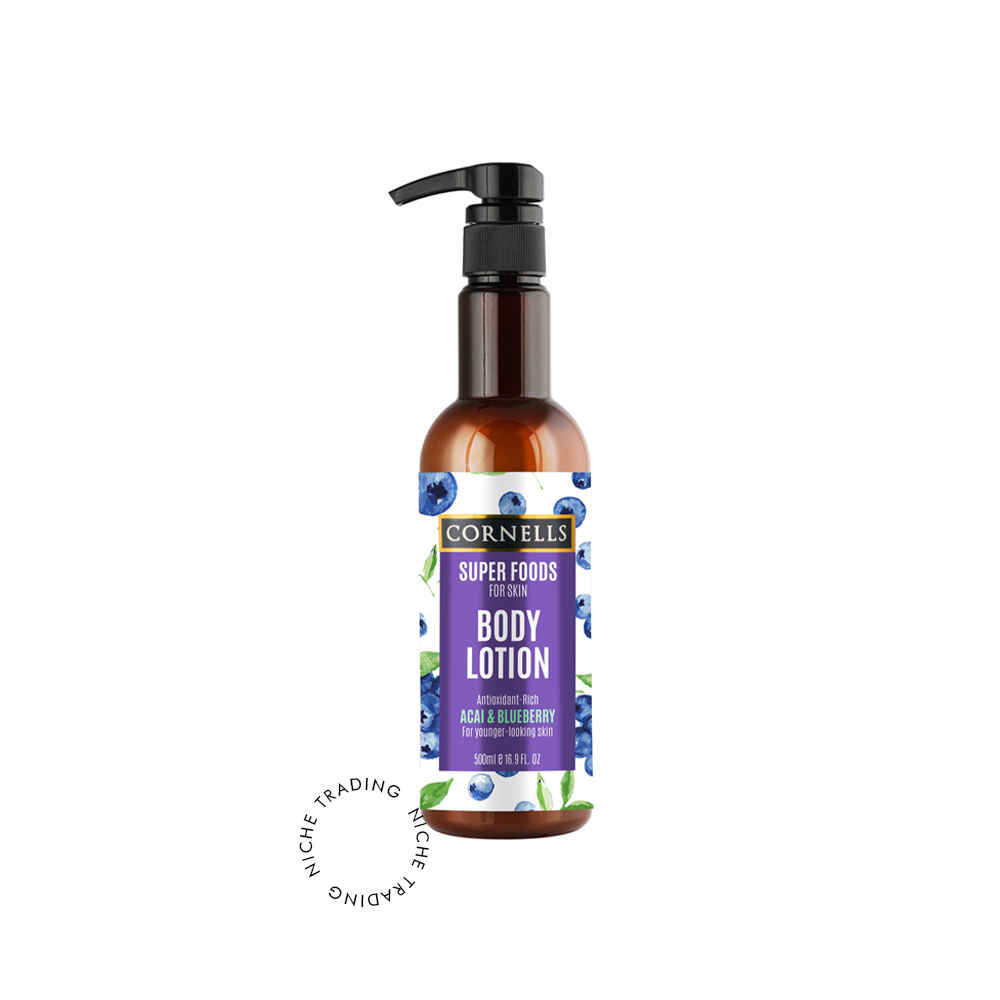 Cornells Acai & Blue Berry Body Lotion Super Foods for Skin 500ml