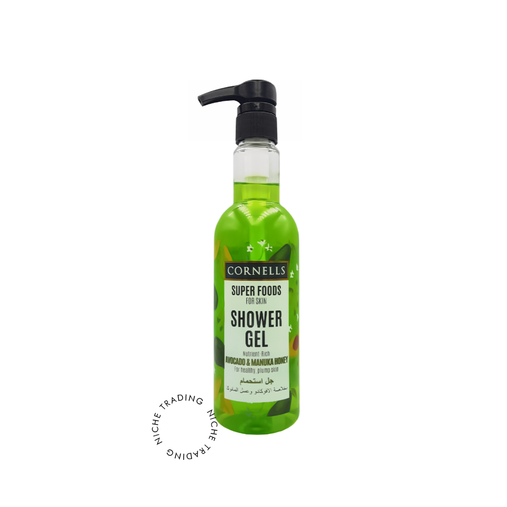 Cornells Avocado & Manuka Honey Shower Gel Super Foods for Skin 500ml