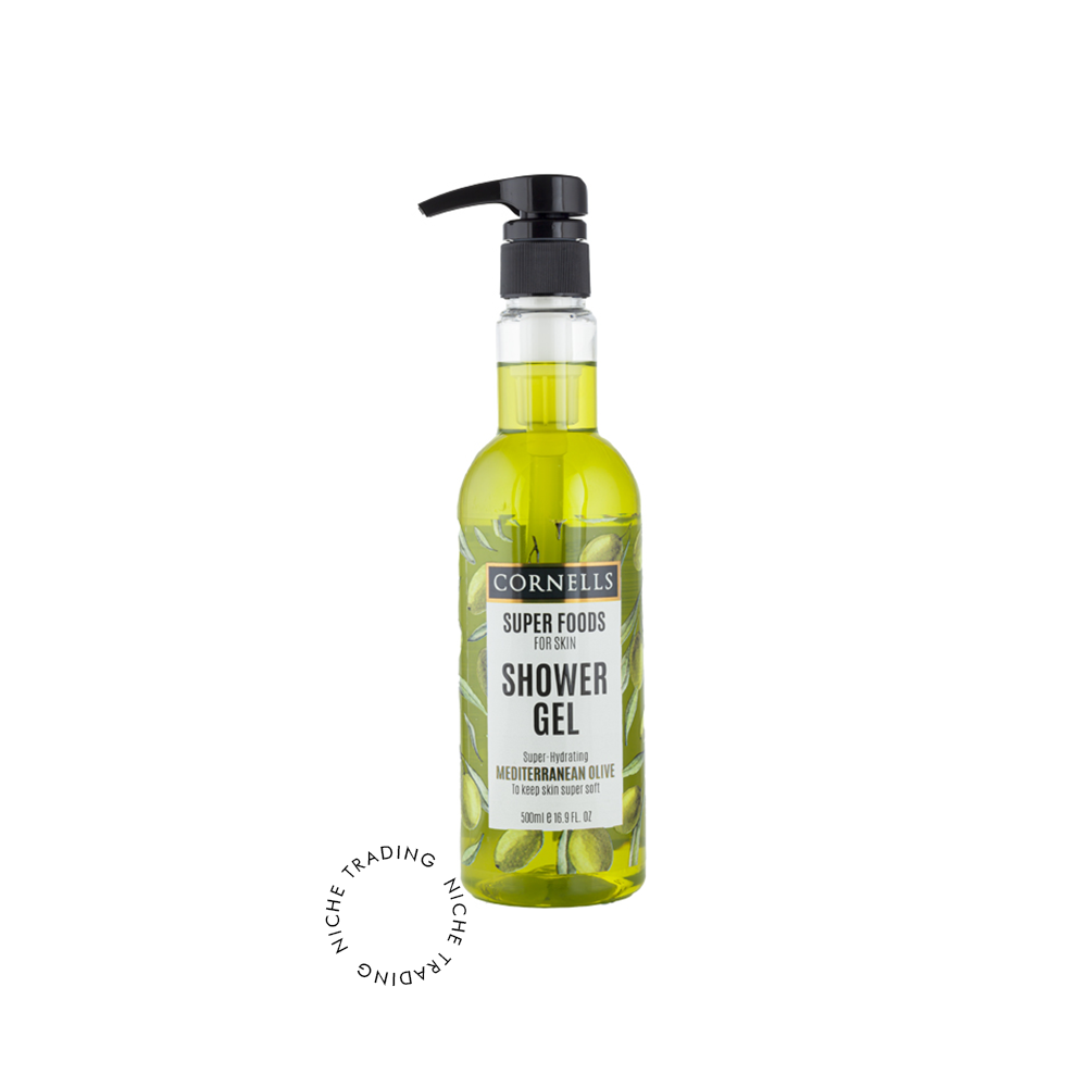 Cornells Mediterranean Olive Shower Gel Super Foods for Skin 500ml