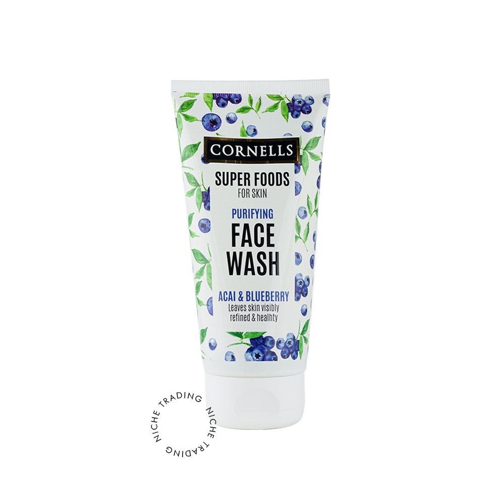 Cornells Acai &blueberrry Face Wash Super Foods for Skin 150ml - Cornells | Niche Trading Qatar