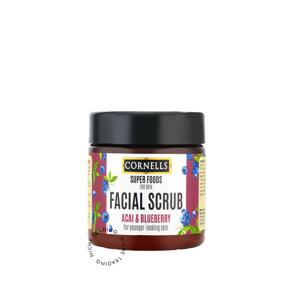 Cornells Acai & Blue Berry Facial Scrub Super Foods for Skin 330ml