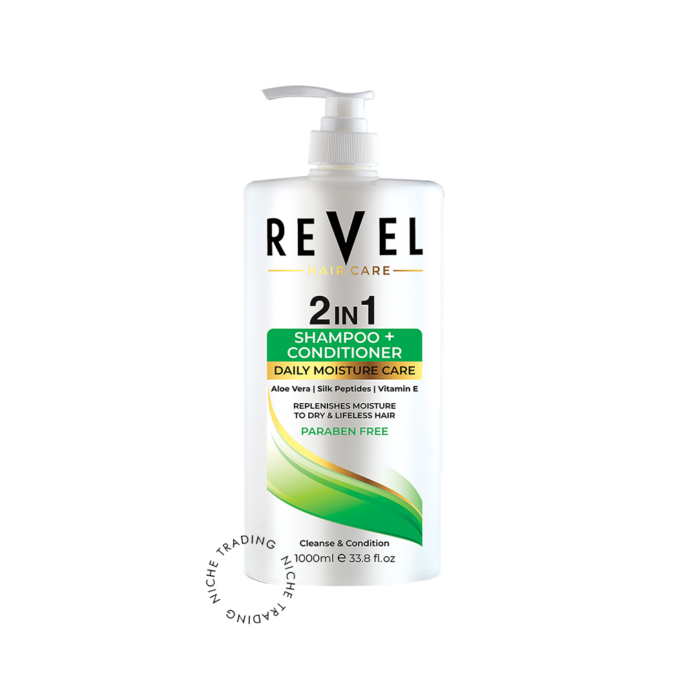 Revel 2 in 1 Shampoo & Conditioner Daily Moisture Care 1000ml