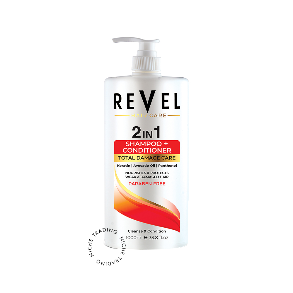 Revel 2 in 1 Shampoo & Conditioner Total Damage Care 1000ml