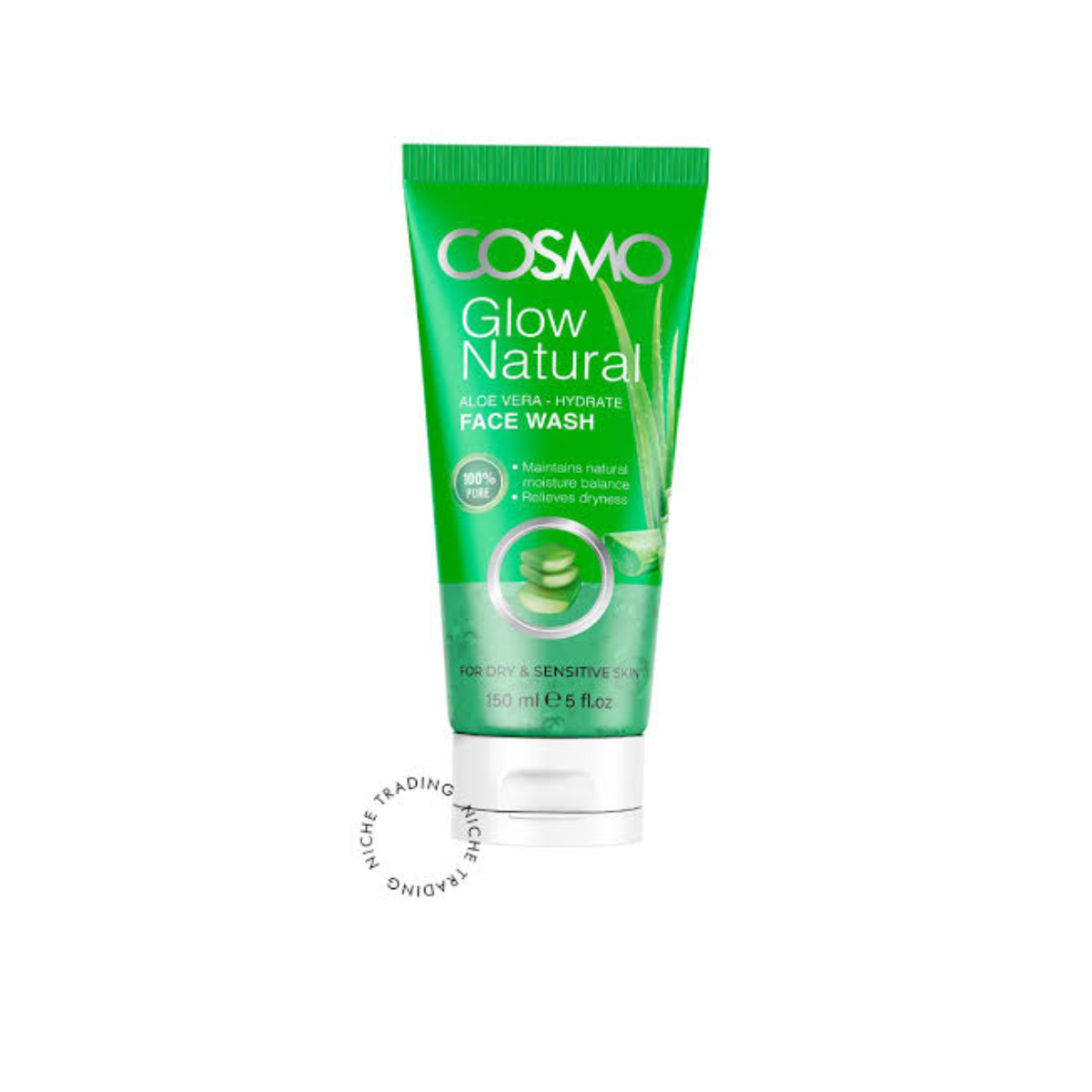 Cosmo Aloe Vera Glow Natural Face Wash 150ml - Cosmo | Niche Trading Qatar