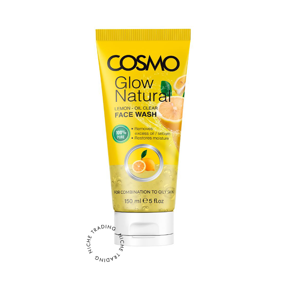 Cosmo Lemon Glow Natural Face Wash 150ml - Cosmo | Niche Trading Qatar