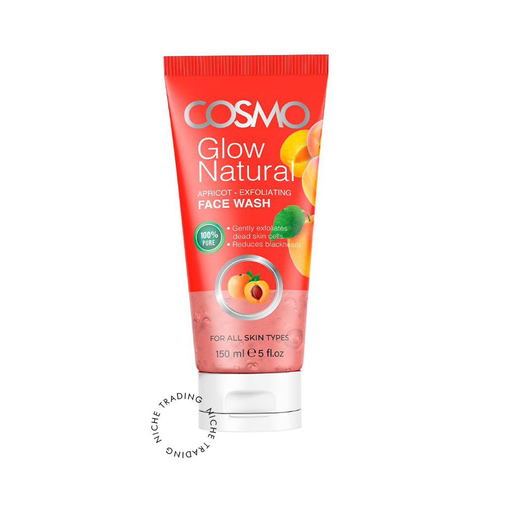 Cosmo Apricot Glow Natural Face Wash 150ml - Cosmo | Niche Trading Qatar