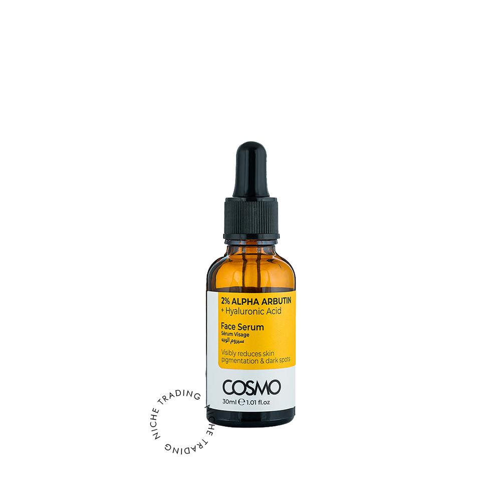 Cosmo Face Serum 2% Alpha Arbutin + Hyaluronic Acid 30ml - Cosmo | Niche Trading Qatar