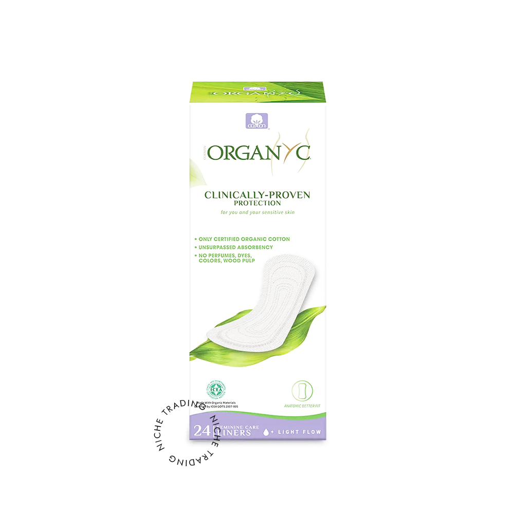 Organyc 100% Organic Cotton Panty Liners Flat