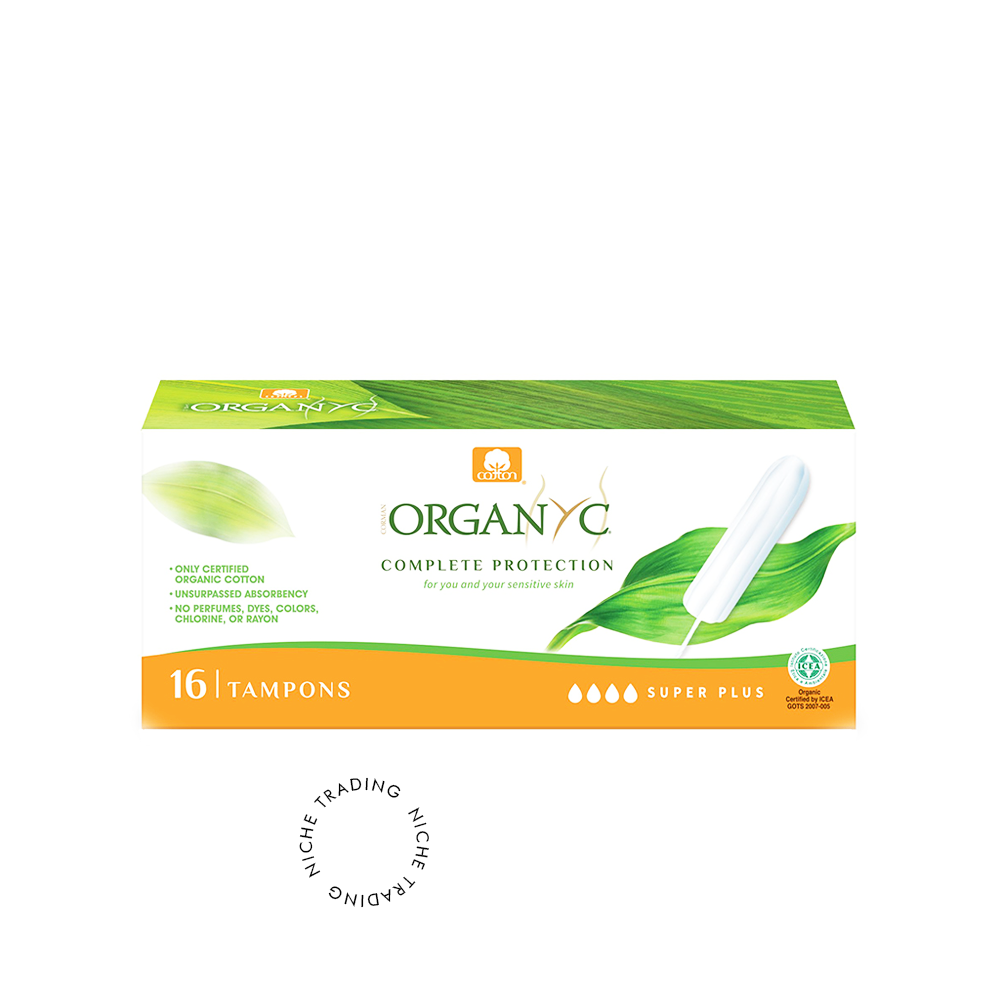 Organyc 100% Organic Cotton Tampons Super Plus