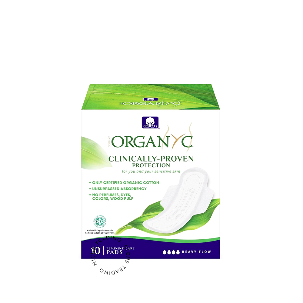 Organyc 100% Organic Cotton Sanitary Pads Heavy Flow
